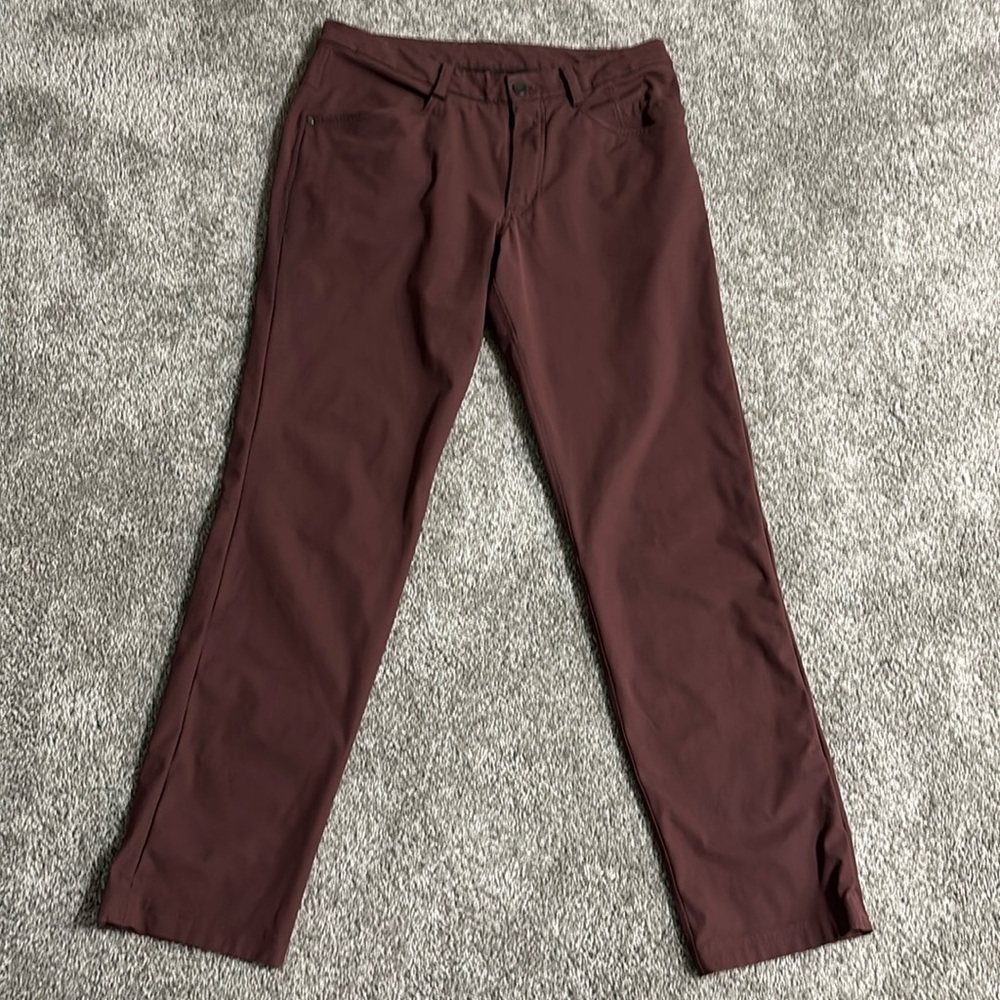 Men’s Lululemon ABC Pant Maroon 32 x 32